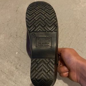 Sanita size 37 leather clog